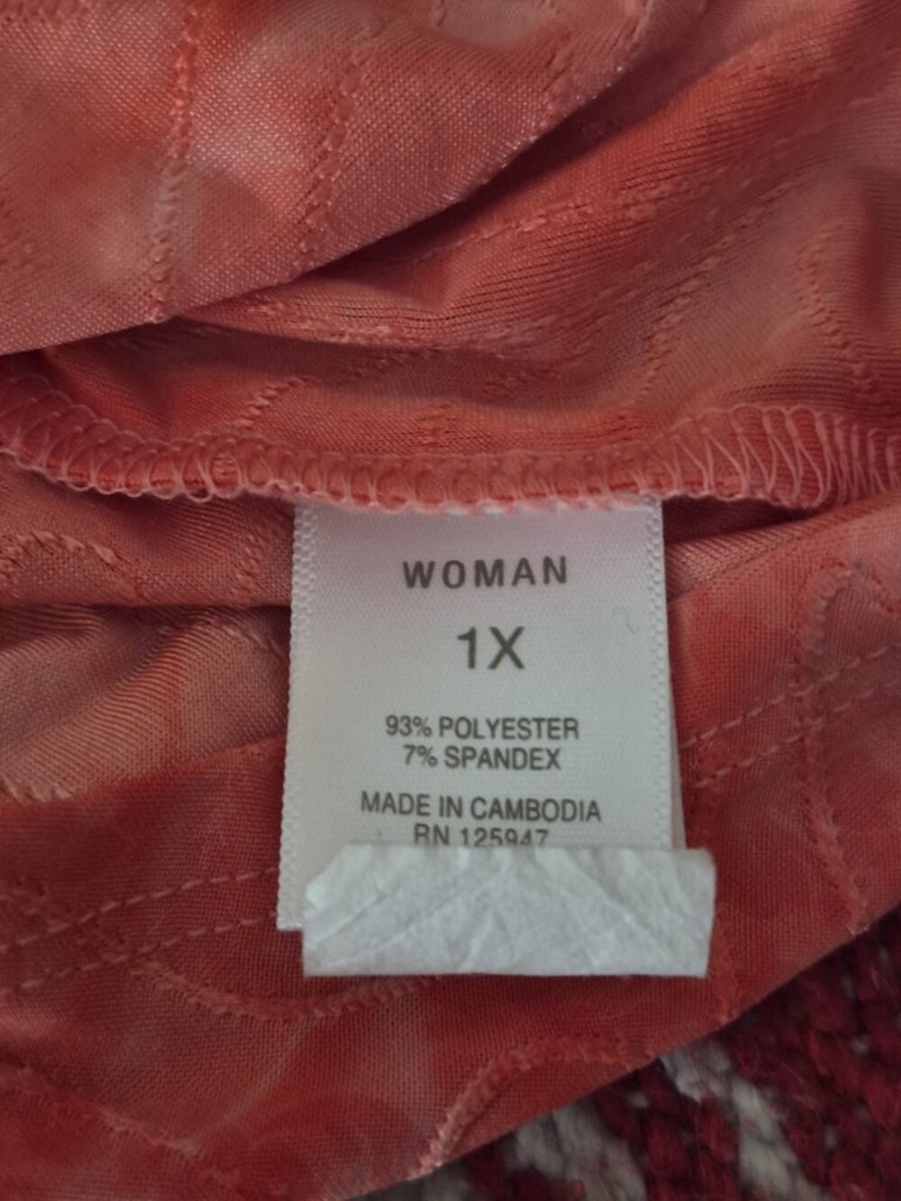 Westport 1962 Women's Pink Floral Pleated Flare Peplum Summer Top Plus Size 1X - Picture 5 of 8